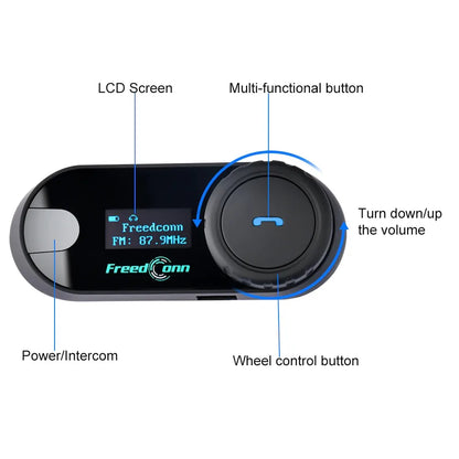 Hands Free Bluetooth Motorcycle Intercom