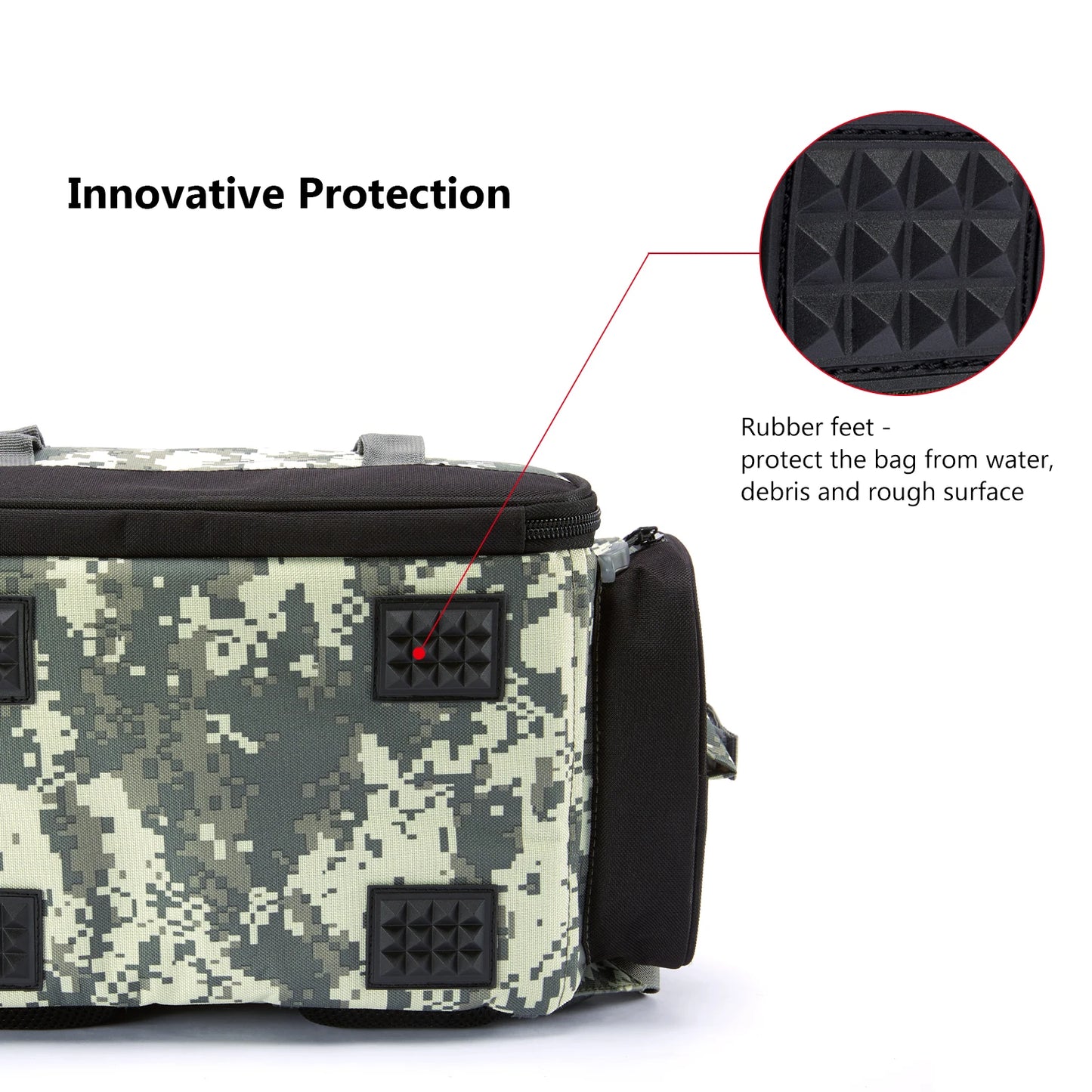 Tactical Fishing Backpack with Tackle Box Storage