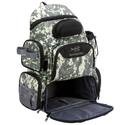 Tactical Fishing Backpack with Tackle Box Storage