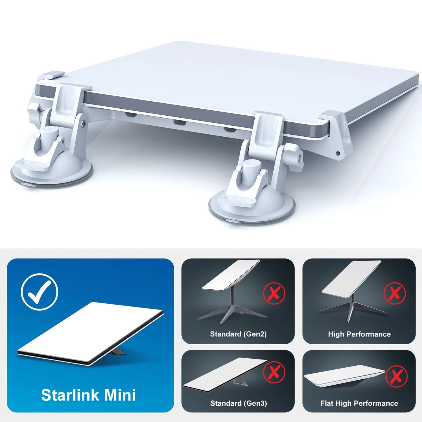 Starlink Mini Sunroof Suction Cup Mount