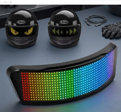 Programmable LED Helmet  Display