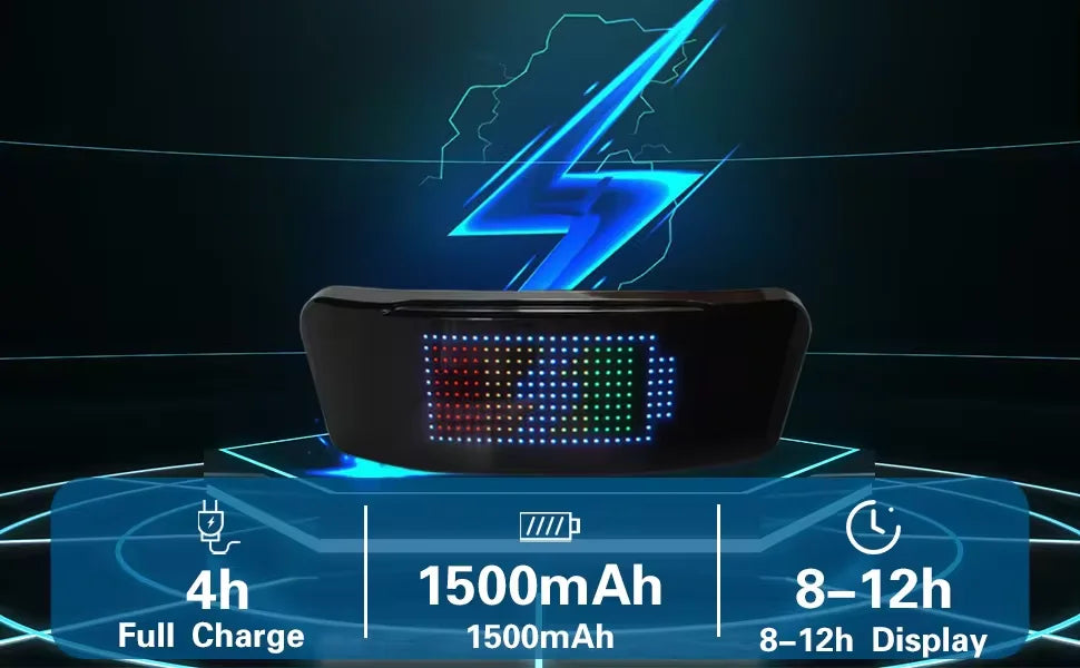 Programmable LED Helmet  Display