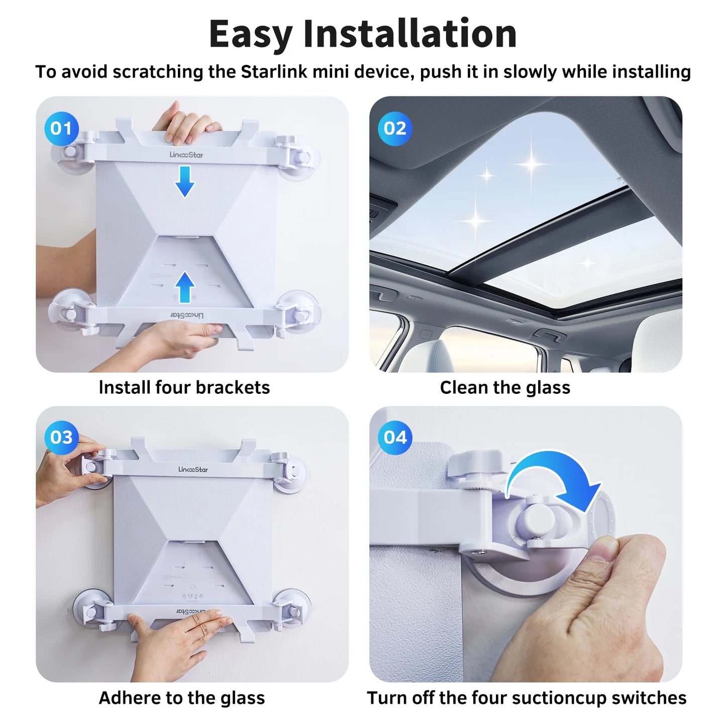 Starlink Mini Sunroof Suction Cup Mount