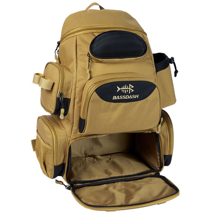 Tactical Fishing Backpack with Tackle Box Storage